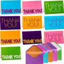 Thank You Cards Bulk with Envelopes, 50 Pack, 4x6 Blank Assorted Greeting Cards for Birthdays, Baby Showers, Small Business (50 pcs, Boys)