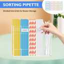 Straw Holder for Cabinet Door,9.6'' Large Acrylic Straws Organizer Storage Dispenser,Kitchen Accessories Container,with 8pcs Double-sided Tape,10 Sheet Note Paper,1pc Brush(Clear)