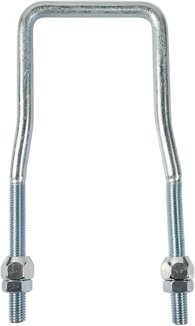 Spare Tire Carrier for Trailer,U-Bolt Zinc Plated Spare Tire Mount Bracket Side Mount 4 or 5 Lug fit Ski Boat, Fishing Boat or Sailboat Trailer (9 Inch, Silver)