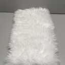 Table Runner,Christmas Fur Table Runner for Party Birthday Friendsgiving Wedding Dinning White Table Runners,Faux Fur Runner for Table(White, 12x48 Inch)