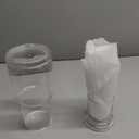 Elle Decor Bedside Water Carafe with Tumbler | 33Ounce Pitcher and Matching Drinking Glass | Stackable Cup as a Lid for Carafe | Home Dcor for Guest Room, Nightstand, Office, or Gift