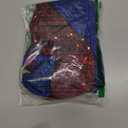 Sequin Shorts for Women, High Waisted Elastic Straight Leg Hot Pants, Party Concert Glitter Sparkle Rave Shorts (X-Small, Red & Blue)