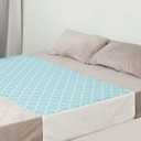 OUTCREATOR Saddle Style Bed Pad with Tuck-in Sides, 34" x 54" Reusable Incontinence Underpad, Absorbent Waterproof Washable Quilted Tuckable Mattress Protector for Adults, Elderly, Kids, Pets (Green)