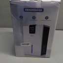 Dehumidifier, Dehumidifiers for Home, 98 OZ Water Tank, (1000 sq.ft) Quiet Dehumidifier for Basement Bathroom Bedroom with Humidity Display, Auto Shut Off, Relaxing 7 Color Ambient Light, Creamwhite