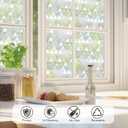 Window Privacy Film, Decorative Stained Glass Rainbow Privacy Film,Frosted Window Glass Covering,Static Cling Sticker, Anti-UV Sun Blocker Heat Control for Home (23.6" x 78.7")