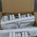 TOPIA HANGER All White Wooden Pants Hangers, Wood Skirt Hangers with Clips, Deluxe Hanger with 360 Swivel Anti-Rust Flat Hook, Smooth Finish Wood for Slacks Trousers Hanger 20 Pack -CT03W