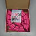 Fit Hoop Weighted Hula Pilates Circles, 32 Detachable Parts & 65-Inch Plus-Size Fit, Weight Loss Fitness Gear, Quiet Home Workout Tool (ROSY)