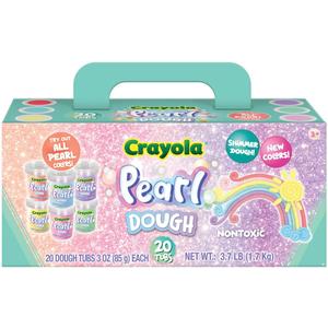 Crayola 20pk Pearl Dough 20pk x 3oz  Easter Gifts, Party Favors, Fidget Toys, Sparkling Colors for Creative Play, Safe Non-Toxic Crafting, Great Classroom Fun or Non-Candy Alternative