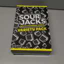 SOUR JACKS, Sour Gummy Candy, Variety Pack, 75 0.5 oz Snack-Size Pouches, Watermelon, Blue Raspberry, and Assorted Fruit, Individually Wrapped, Fat Free, Gluten Free (EXP 01/14/27)