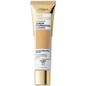 L'Oreal Paris Age Perfect Radiant Serum Foundation with SPF 50, Natural Buff, 1 Ounce (1 Fl Oz (Pack of 1))
