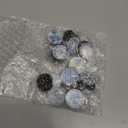 20 Pieces Glass Refrigerator Magnets Round Blue and White Porcelain Refrigerator Magnets for Fridge Whiteboard Office Locker Cabinet Dishwasher Decoration Gift