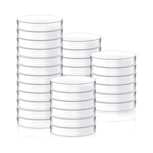 Plastic Petri Dishes with Lids, Single-use Petri Dish，Laboratory Petri Dish, Clear Stackable Culture Dishes for Lab Experiment, Biology, School Science Project, Myclogy. (36, 60 * 15mm)