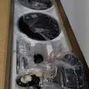 72 Inch Smart Ceiling Fan with Light and Remote via WIFI Alexa, Industrial Ceiling Fan with 8 Black Aluminum Blades, 3000-6000K Dimmable, 6 Speeds, Indoor Outdoor Ceiling Fans for Patio Living Room