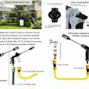 2026 New Heavy Duty Garden Hose Nozzle, 15X More Powerful Than a Garden Hose, 360 Rotating Nozzle with 3 Spray Modes, for Patio, Car, Outdoor Cleaning