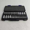EPAuto 32 PCs Hex Bit Socket Set, SAE and Metric, S2 & Cr-V Steel