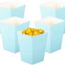 YESON Light Blue Popcorn Boxes Mini Paper Popcorn Box for Party,Pack of 36