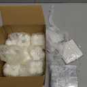 Nuanchu 30 Sets White 1.6" Small Mini Bubble Candles Wedding Favors Gifts for Guests Aesthetic Decorative Bubble Candles Bridal Shower Favor with Thank You Card Ribbon for DIY Baptism Gift