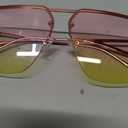 SOJOS Trendy Aviator Sunglasses Mens Womens Retro Metal Rimless Frame Shades Lentes De Sol Para Mujer (Pink)