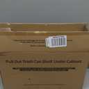 LIONONLY Pull Out Trash Can Under Cabinet Kit with Soft-Close Slides(Trash Bin Not Included), Under Sink Garbage Can Pull Out, for Kitchen, Sink, Drawer, Required Minimum Cabinet Size(12" W X 18" D) (Single, Silver)