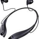 YOSDOM Neckband Bluetooth Headphones, Around The Neck Headphones 24H+ Playtime, Bluetooth Headsets with Call Vibration, Shark Jaw Design Wireless Earbuds+Noise Isolation/Builtin Mic/IPX7 Waterproof