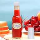 5oz Hot Sauce Bottles, Small Bottles with Lids, Woozy Bottle, Reusable Mini Sauce Containers for Chili Oil, Vinegar, Gift Favors, The set includ lables,pen,leak-proof caps 35 Pack