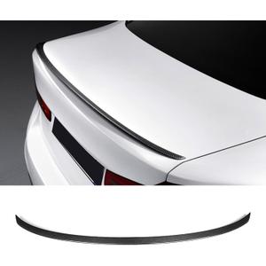 KHK G30 Trunk Spoiler, Carbon Fiber Pattern Car Rear Trunk Tail Spoiler,M5 Style Rear Wing Spoiler Fits for 2017-2023 BMW 5-Series G30 520i 530i 540i / F90 M5 Sedan