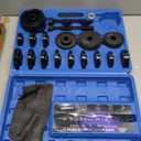 24pc Wheel Bearing Press Kit for Easy Removal & Installation FWD Bearing Press Kit with Sliding Screws, Bushings, Sleeve Plates, Storage Case