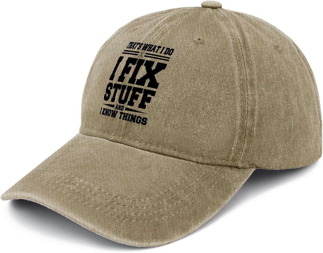 Birthday Gifts Baseball Cap Funny Hats Gift for Men Who Have Everything for Husband Papa Dad Grandpa Boyfriend Son Khaki (One Size)