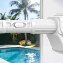 YNL Tension Curtain Rod No Drilling, 41-86 Inch Heavy Duty Shower Curtain Rod, One-Click Adjustable Tension Rods for Bathroom/Patio/Window, Outdoor Rods, Renter Friendly, Non-Slip, White