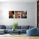 AXKXA 3 Pcs African American women canvas wall art prints fashion women vintage luxury glamour poster modern picture wall decoration painting for living room bedroom gallery 12x16 in unframed (Black Finger)