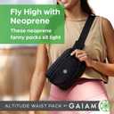 Gaiam Altitude Waist Pack - Storage Belt Bag for Women And Men - Adjustable Belt With Lightweight Pouch For Storing Essentials (One Size, Morning Dew)