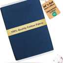 Craftido-19 Options-100% Cotton Fabric by The Yard in Solid Color 44Wide by 3yd (9 ft) -Medium Weight 5.2 oz-Soft Cotton for Quilting, Sewing, Crafts, Binding, Backing and Lining - Navy