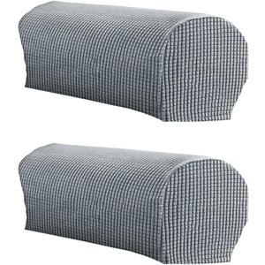 LINGXIYA Soft Stretch Plush Armrest Cover, Armrest Covers for Chairs/Sofas, Couch Arm Covers, Furniture Protector Armchair Slipcover for Recliner, Set of 2(NOT Suitable for Leather Sofas)