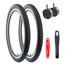 MEGHNA Mountain Bike Tire 26/27.5 x 2.125 Inch With Tire Lever - Foldable Replacement for Cruiser, Mountain, Folding, BMX, and City Bikes
