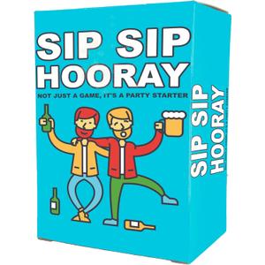 Sip Sip Hooray Drinking Card Game – Fun Party Game for Adults, Couples, and Friends | Perfect for Drinking Parties, College Gatherings, and Game Nights