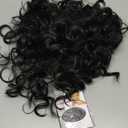 VGbeaty Adult Men Black Short Curly Wig Halloween Cosplay Costume Party Wig (Medium-length Black)