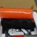 GSPSCN 6X Faster Inflation Tire Inflator Heavy Duty Double Cylinders with Portable Bag- Car AccessoriesMetal 12V Air Compressor Pump 150PSI with Adapter for Car, Truck, SUV Tires, Dinghy, Air Bed (Silver)