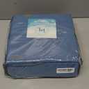 Hearth & Harbor Extra Deep Pocket Queen Sheets Sets - Fits Mattress 18-24 Inches Deep - Extra Deep Pocket Sheets - 6 Piece Queen Size - Blue Heaven