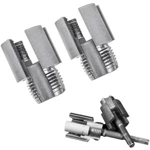 2PCS Integrated Internal & External Pipe Threading Tool, PVC Pipe Threader Kit - 1/2" & 3/4" Pipe Thread Cutting Tool, Internal & External Pipe Threading Tool