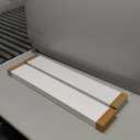 Shario Nursery Shelves (Black, 16.5 Inches)