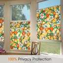 Coavas Decorative Window Privacy Film, Heat Control Sun Blocking Stained Glass Window Film, Floral Design Static Cling, Non Adhesive Windows Tint for Bathroom Front Door(Vinyl, 47.2" x 157.4 ")