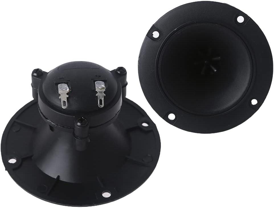 Speakers Tweeter,1 Pair 96Mm Speakers Tweeter Piezo Treble Piezoelectric Portable 3 Inches Diameter 9Mm Horn