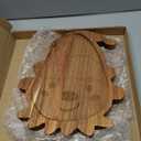 Bokon 12" Elf Christmas Charcuterie Board Wooden Cutting Board Xmas Serving Platter Tray Cookie Plate for Cheese Bread Dessert Fruit, Gift for Christmas Party Holiday Decoration(Acacia Wood)