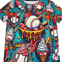 Baseball With Icecream Ball T-Shirt, Small