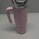 Hydrapeak Voyager 25 Oz Stainless Steel Tumbler with Handle, Insulated Water Bottle With Straw & Lid, Cupholder Friendly Reusable Travel Mug (Baby Pink)