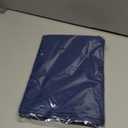 Cloth Placemats Set of 6, Cotton Linen Blend Machine Washable Durable Linen Table Mats, Heat Resistant Placemats Wrinkle Free Place Mats for Dining Table, Easy to Clean (Navy Blue, 6)