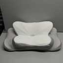 DONAMA Cervical Pillow for Neck and Shoulder,Contour Memory Foam Pillow,Ergonomic Neck Support Pillow for Side Back Stomach Sleepers with Pillowcase (Queen Size, Grey)