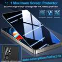 2 x 3 Pack Privacy Screen Protector for Samsung Galaxy S26 Ultra Tempered Glass + 2 Pack Camera Lens Protector, True 25Anti Spy, Military Grade Shatterproof, 9H+ Hardness, Auto Alignment Frame 6.9" (Black)