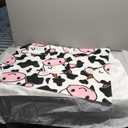 Microfiber Cow Print Beach Towels Cow Cattle Head Funny Animal Black and White Bath Towel Quick Dry Sand-Free Pool Towel Wrap Cow Print Gifts Accessories for Adults Kids, Oversized 31.5x51.2