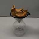 Bodum 34oz Pour Over Coffee Maker, HighHeat Borosilicate Glass with Reusable Stainless Steel Filter and Cork Grip  Made in Portugal